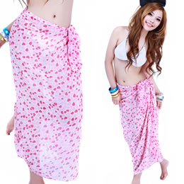 パレオ　レオパードハートピンク♪